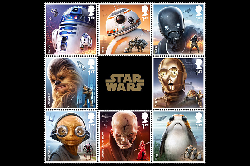 “Star Wars” Postage Stamps from the Royal Mail