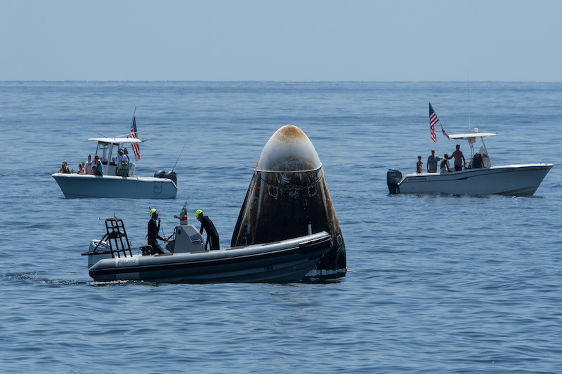SpaceX Crew Dragon Returns to Earth