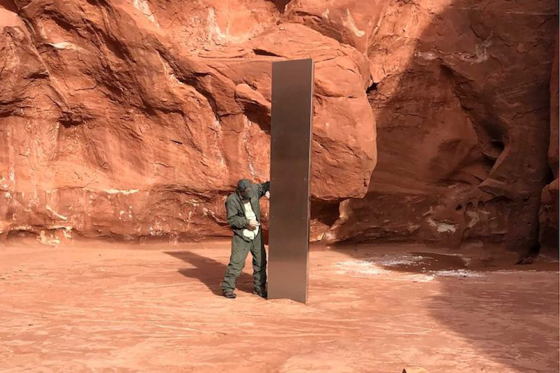 Metal Monolith Appears in Utah Desert