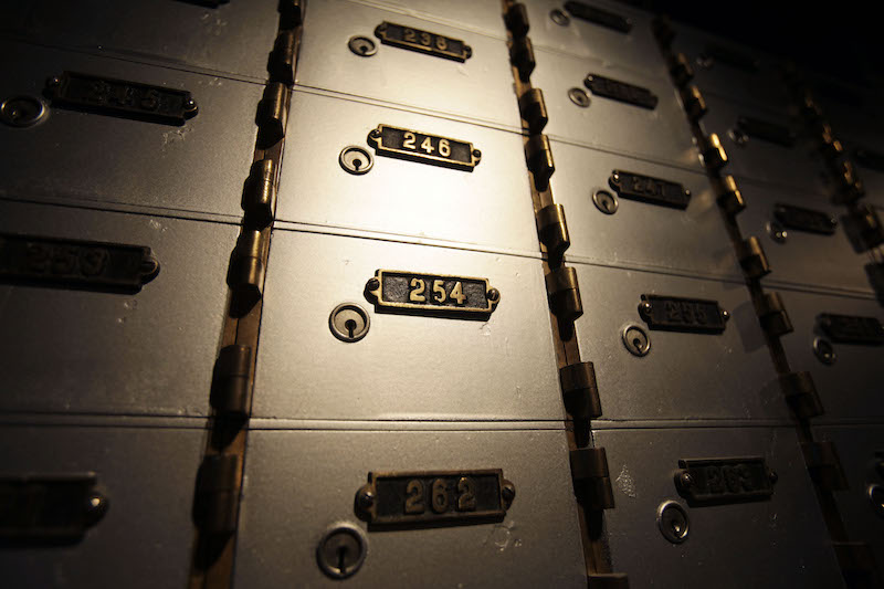Renting a Safety Deposit Box at a Bank