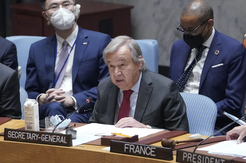 Geopolitical Divides Jeopardize World Order, UN Secretary-General Says