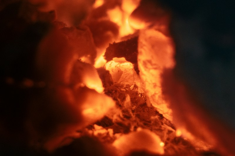 Fire at Shilong Temple in Nantou